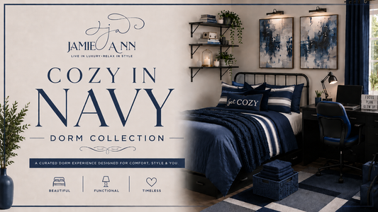 Cozy in Navy Dorm Collection